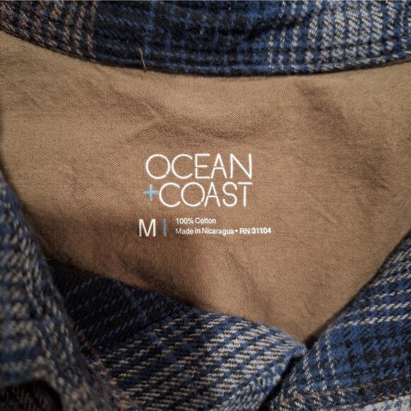 Lot of 3: Men's Cotton Flannel Shirts, M, Button Down, Long Sleeve, Blue, Gray - Picture 7 of 9